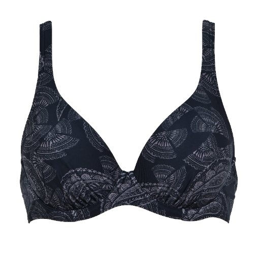 Naturana Badmode Femme noir/brun soutien-gorge bikini corbeille