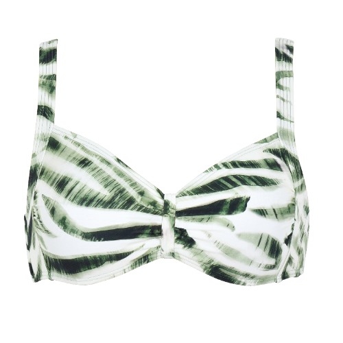 Naturana Badmode Femme vert/blanc haut de bikini préformé