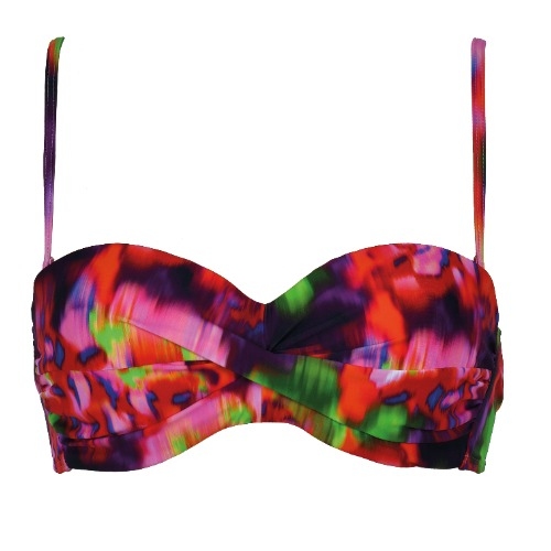 Naturana Badmode Femme bleu/vert haut de bikini préformé