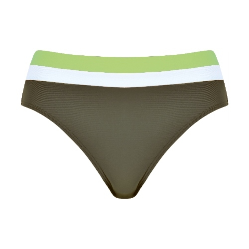 Naturana Badmode Femme vert/blanc slip de bikini