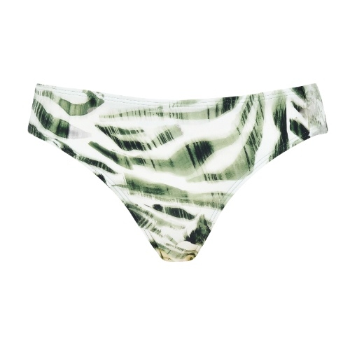 Naturana Badmode Femme vert/blanc slip de bikini