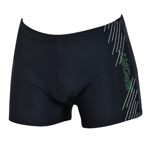 Naturana Badmode Homme noir/vert boxeur nageur