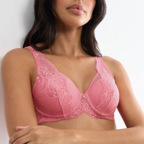 Triomphe Wild Peony Florale rose soutien-gorge rembourré