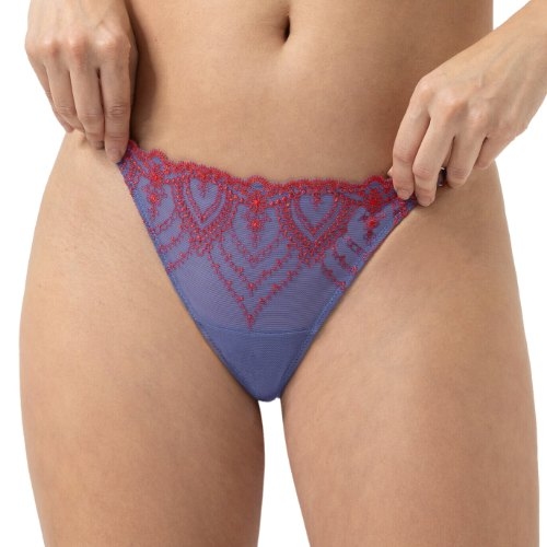 Mey Mysterious bleu/rouge culotte string