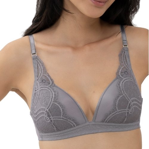 Mey Stunning gris soutien-gorge sans armatures en dentelle