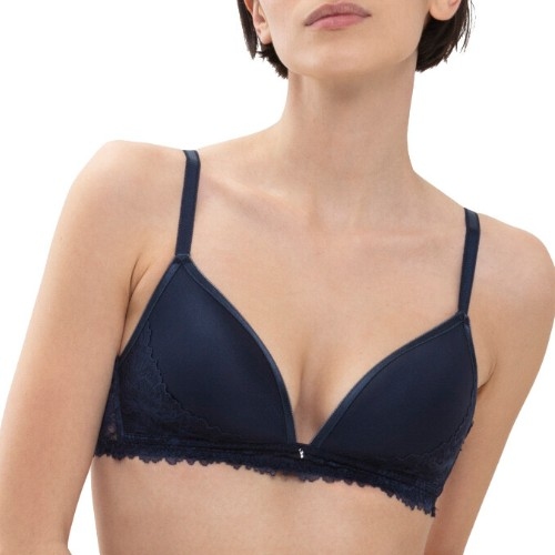 Mey Luxurious bleu marine soutien-gorge sans armatures en dentelle