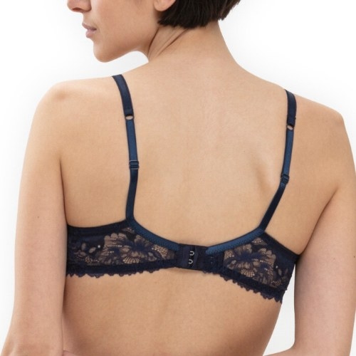 Mey Luxurious bleu marine soutien-gorge sans armatures en dentelle