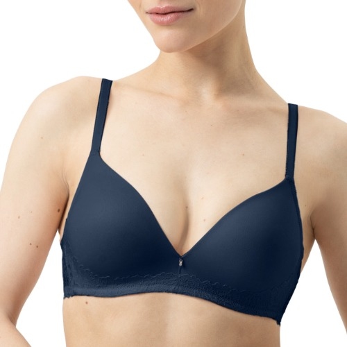 Mey Luxurious bleu marine soutien-gorge sans armatures en dentelle