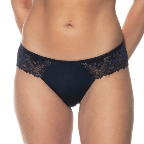 Mey Lingerie Luxurious bleu marine culotte string