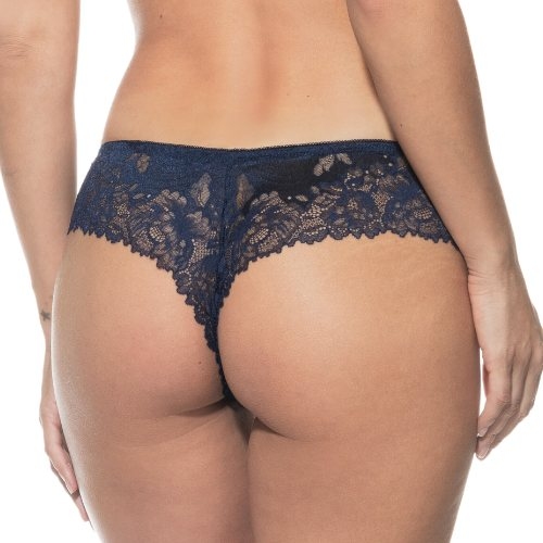 Mey Lingerie Luxurious bleu marine culotte string