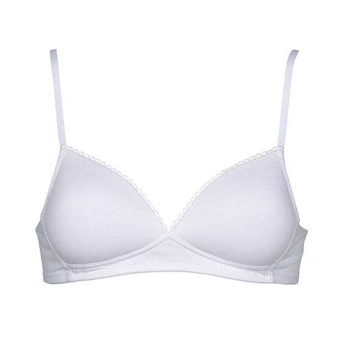 Mon Basic par After Eden Comfy blanc soutien-gorge sans armatures en dentelle