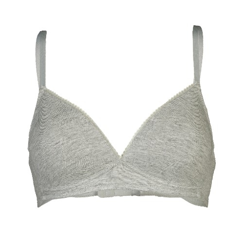 Mon Basic par After Eden Comfy noir/gris soutien-gorge sans armatures en dentelle