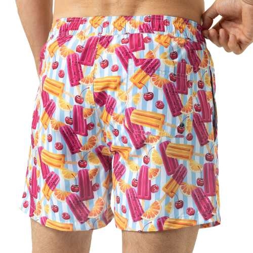 Mey Heren Swimwear bleu/blanc maillot de bain pour homme