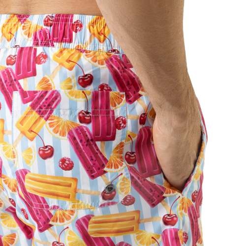 Mey Heren Swimwear bleu/blanc maillot de bain pour homme