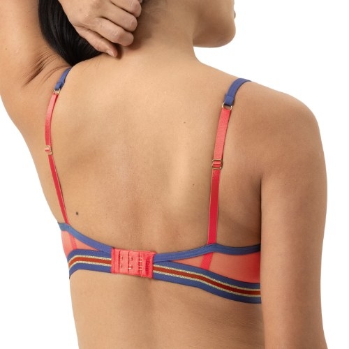 Mey Lingerie Poetry Sheer bleu/rouge soutien-gorge sans armatures en dentelle