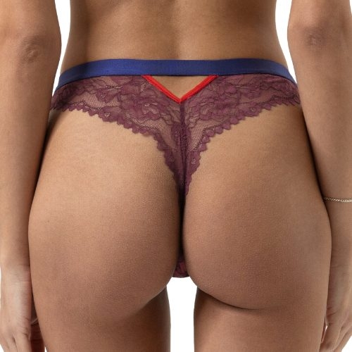 Mey Lingerie Poetry Style bleu/rouge culotte string