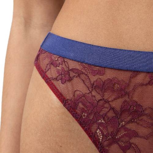 Mey Lingerie Poetry Style bleu/rouge culotte string