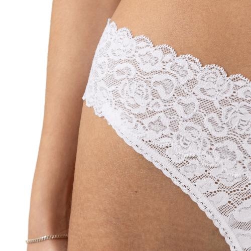 Mey Lingerie Savage Lace blanc culotte string