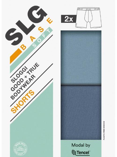 Sloggi Men SLG Base Soft bleu modal boxer