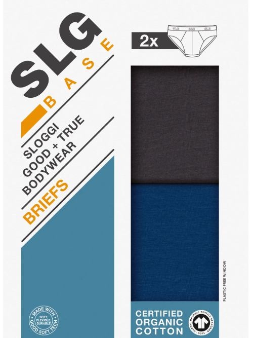 Sloggi Men SLG Base noir/bleu slip pour hommes