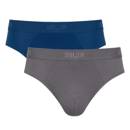 Sloggi Men SLG Base gris/bleu slip pour hommes