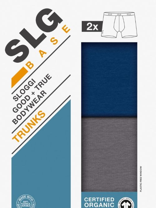 Sloggi Men SLG Base gris/bleu trunk
