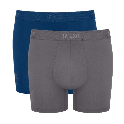 Sloggi Men SLG Base gris/bleu boxer en coton
