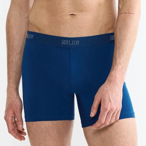 Sloggi Men SLG Base gris/bleu boxer en coton