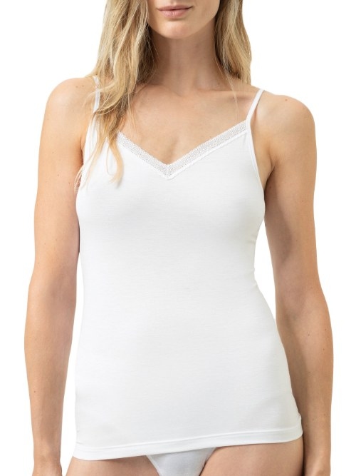 Mey Lingerie Modal Lace blanc top spaghetti