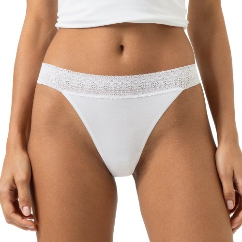 Mey Lingerie Modal Lace blanc culotte string