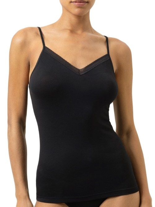 Mey Lingerie Modal Lace noir top spaghetti