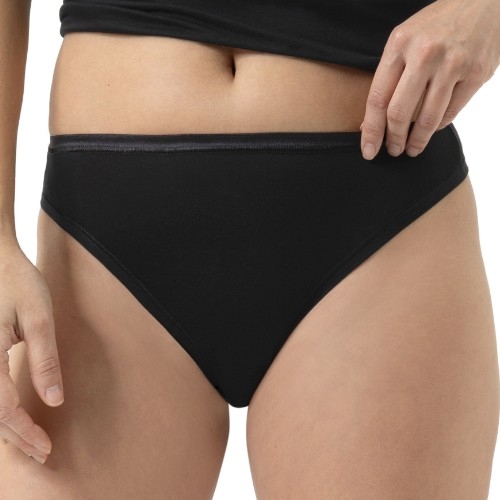 Mey Lingerie Modal Pure noir culotte string
