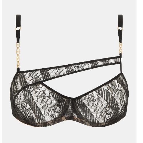 Chantelle Slash noir soutien-gorge sans forme