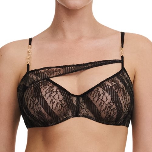 Chantelle Slash noir soutien-gorge sans forme