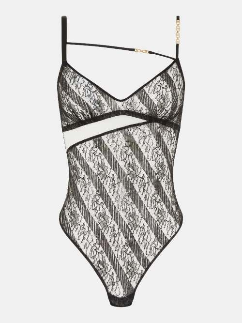 Chantelle Slash noir corselet