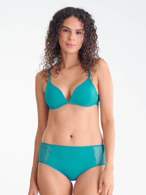 Lisca Fresh bleu soutien-gorge sans armatures en dentelle