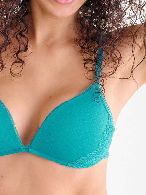 Lisca Fresh bleu soutien-gorge sans armatures en dentelle