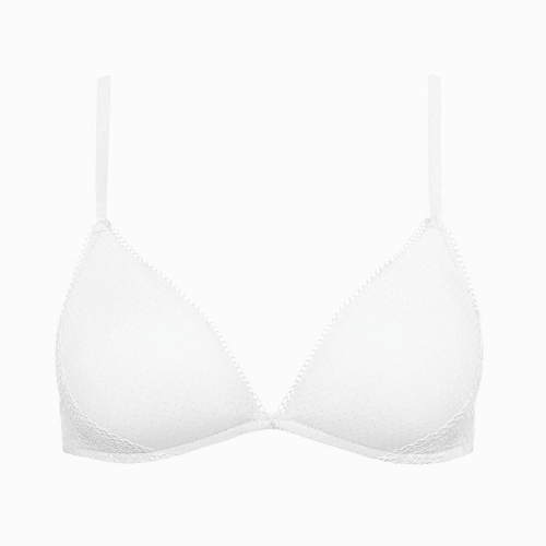 Lisca Fresh blanc soutien-gorge sans armatures en dentelle