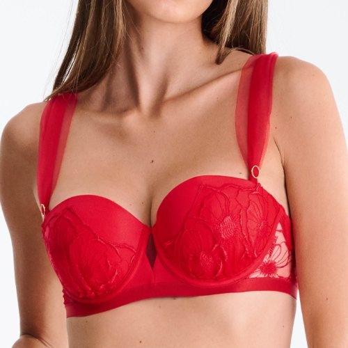 Lisca Miracle rouge soutien-gorge rembourré