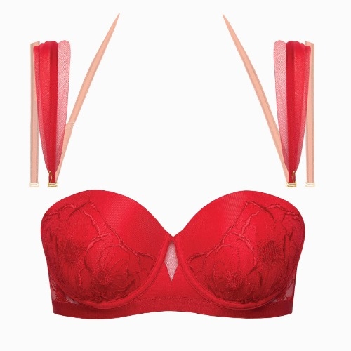 Lisca Miracle rouge soutien-gorge rembourré