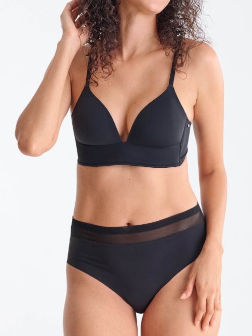 Lisca Sia noir soutien-gorge sans armatures en dentelle