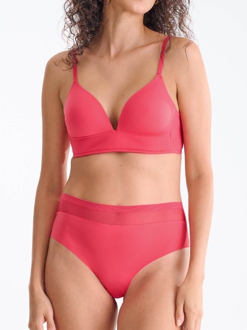 Lisca Sia rouge soutien-gorge sans armatures en dentelle