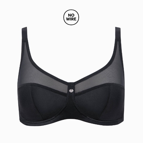 Lisca Tina noir soutien-gorge sans armatures en dentelle