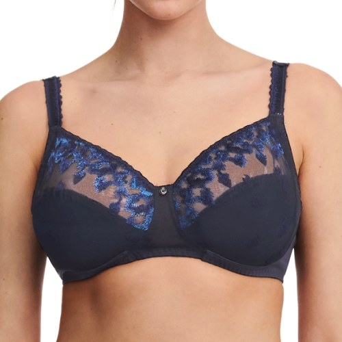 Chantelle Bold Curve bleu soutien-gorge sans armatures en dentelle