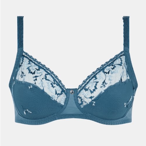 Chantelle Every Curve jeans bleu soutien-gorge sans armatures en dentelle
