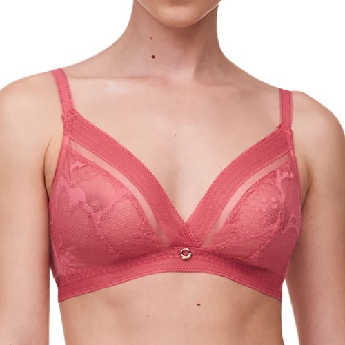 Chantelle True Lace corail soutien-gorge sans armatures en dentelle