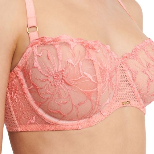 Chantelle Fleurs peach pink soutien-gorge sans forme