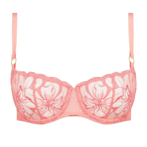 Chantelle Fleurs peach pink soutien-gorge sans forme