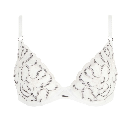 Chantelle Fleurs blanc/noir soutien-gorge rembourré
