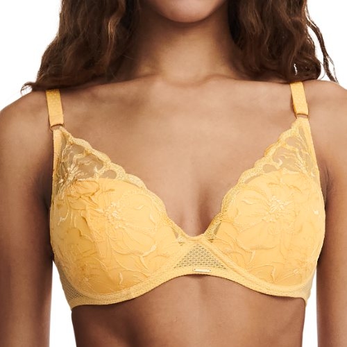 Chantelle Fleurs jaune soutien-gorge rembourré